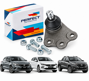Par Pivô de Suspensão Inferior Fiat Argo Cronos Nova Strada - Perfect