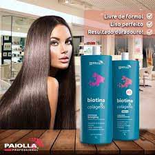 PAIOLLA PROGRESSIVA BIOTINA E COLÁGENO SEM FORMOL + SHAMPOO