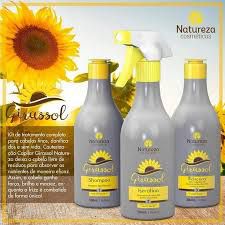 Natureza Cosméticos Cauterização de Girassol 3 passos 3x500ml