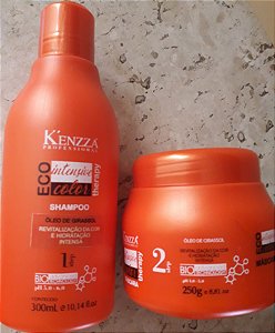 Kit Eco Therapy Intensive Color Kenzza para cabelos com coloração