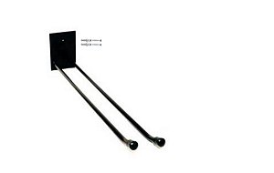 Suporte Para Vassouras E Rodo 30cm Preto