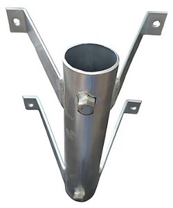Suporte Antena Cavalete Para Tubo 1.1/4"(38,10mm)T9 Reforçado Zincado