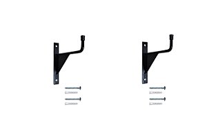 2 Suportes Para Escada/Multiuso Reforçado Preto