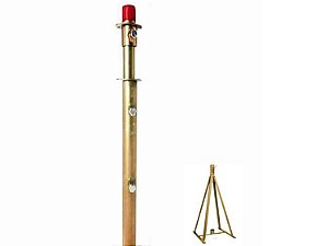 Torre Telescópica Com Base E Estrelinhas Para Antenas(6mts)