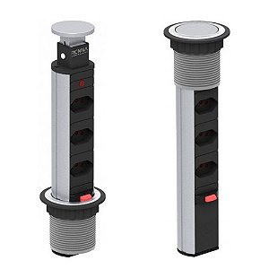 Torre Multiplug de 3 Tomadas