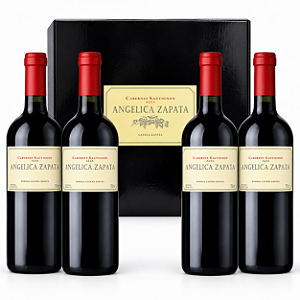 Kit Com 4 Garrafas — Vinho Angélica Zapata Cabernet Sauvignon Alta 750ml