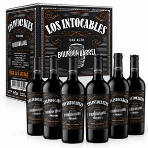 Kit Com 6 Garrafas — Vinho Los Intocables Bourbon Barrel Cabernet Sauvignon 750ml