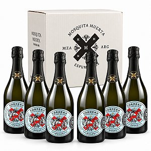 Kit Com 6 Garrafas — Vinho Espumante Cordero con Piel de Lobo Dulce 750ml