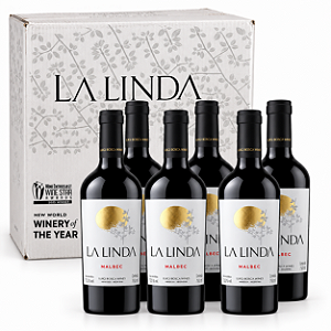 Kit Com 6 Garrafas — Vinho La Linda Malbec 750ml
