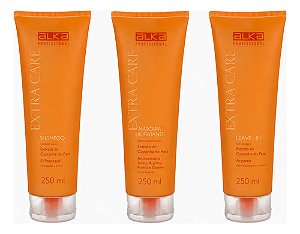 Kit Pós Química E Cachos Extra Care 250ml