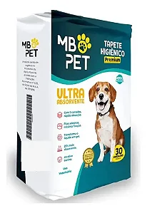 Tapete Higiênico Premium 30 Unidades - Mb Pet