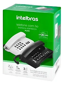 Telefone com Fio Intelbras Pleno - Preto