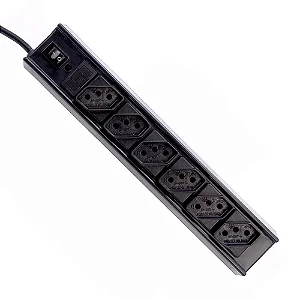Filtro de linha 6 tomadas preto bivolt C3 Tech FL-61