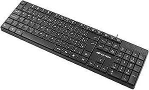 Teclado USB com fio preto cabo 2 metros C3 Tech KB-M11