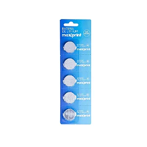 Bateria de Lithium Maxprint 3V – CR2032 – c/5 unidades