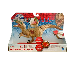 Dinossauro Velociraptor Delta - Jurassic World Hasbro