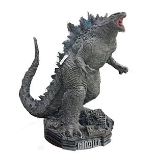 Godzilla GK Gojira - Estátua Diorama com LED 50cm