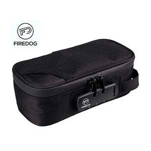 Case Firedog Black - Bolsa Smell Proof Premium Acolchoada - À Prova de Cheiro