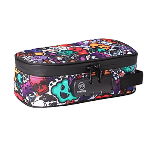 Case Firedog Skull - Bolsa Smell Proof Premium Acolchoada - À Prova de Cheiro