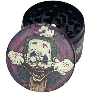 Dichavador de Metal 4 partes 50mm - Coringa O Sorriso do Palhaço