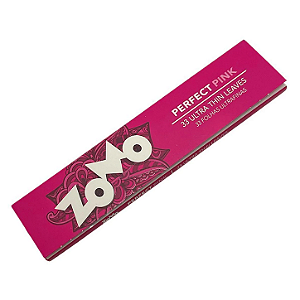 Seda Zomo Perfect Pink King Size - 33 Folhas Ultrafinas Rosa
