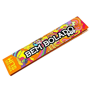 Seda Bem Bolado Pop King Size Slim - Edição Psicodélica Laranja - Fina