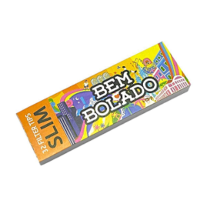 Piteira Bem Bolado Slim - 32 Filter Tips - Branca - Fina - Edição Cidade