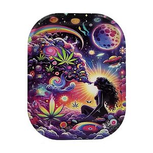 Bandeja Metal Psicodelica Menina Galaxia - Edição TRIP