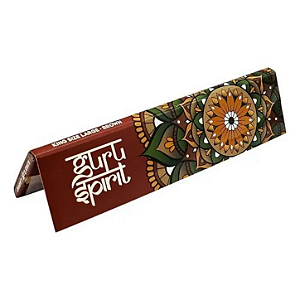 Seda Guru Spirit Brown King Size Large - Papel Marrom Orgânico com Mandala