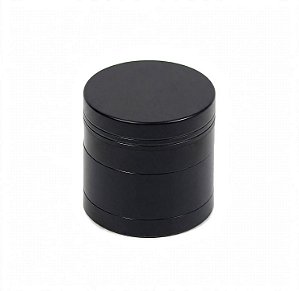 Dichavador de Metal Preto Fosco 40mm - 4 Partes com Peneira e Coletor - Com Imã