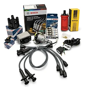 Kit De Bosch Ignição Eletrônica Aranha Fusca Brasília Kombi