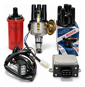 Kit Ignição Eletrônica Kombi Fusca Vw Tampa E Rotor Novo