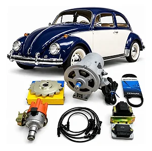 Kit Ignição Fusca Hall + Kit Alternador Extra Forte 75a Euro