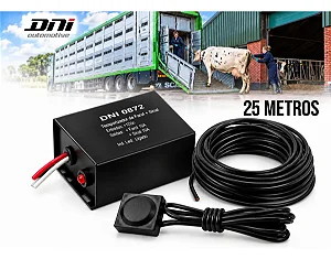 Kit Choque Animal Boi Rele + Botão + Cabo Dni 25 Metros Dni