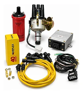 Kit Ignição Completo Vw Kombi Fusca + Cabo De Vela Amarelo