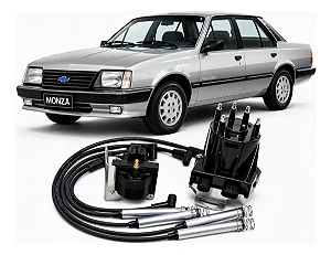 Kit Ignição Monza Kadett Distribuidor Bobina + Cabos Novo
