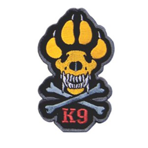 Patch Bordado K9 com Fecho de Contato