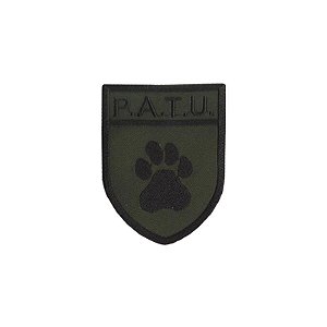 Patch Bordado P.A.T.U com Fecho de Contato
