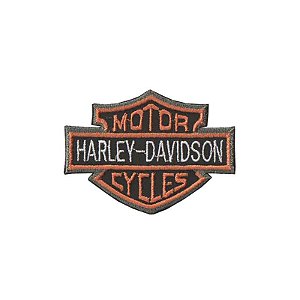 Patch Bordado Harley Davidson I com Fecho de Contato