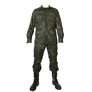 Farda Militar De Combate Cargo Camuflado Multicam Black