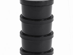 Pote Rosqueável 250ml | 3 Unidades - Braspol