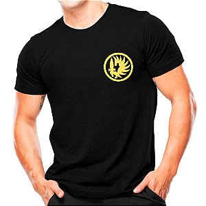 Camiseta Militar Preta Estampada Legião Estrangeira