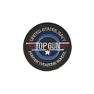 Patch Bordado Top Gun II com Fecho de Contato