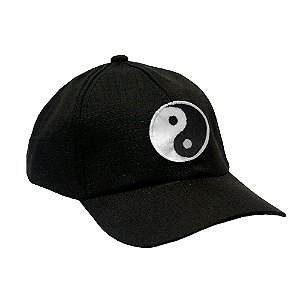 Boné Preto Militar Ripstop Yin Yang
