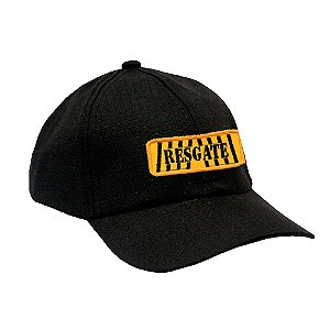 Boné Militar Ripstop Preto com Patch Resgate
