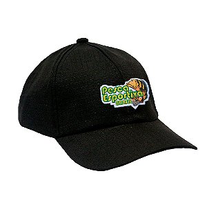 Boné Militar Ripstop Preto com Patch Pesca Esportiva Brasil