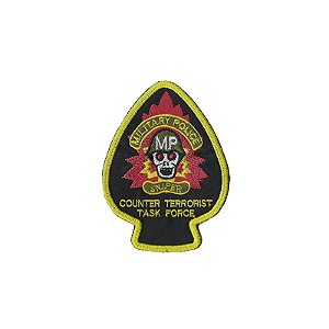 Patch Bordado Military com Fecho de Contato