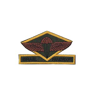 Patch Bordado Israel Paratroops com Fecho de contato