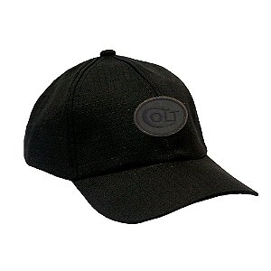 Boné Preto Militar Ripstop com Patch Colt