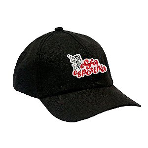 Boné Preto Militar Ripstop com Patch Pesca Esportiva